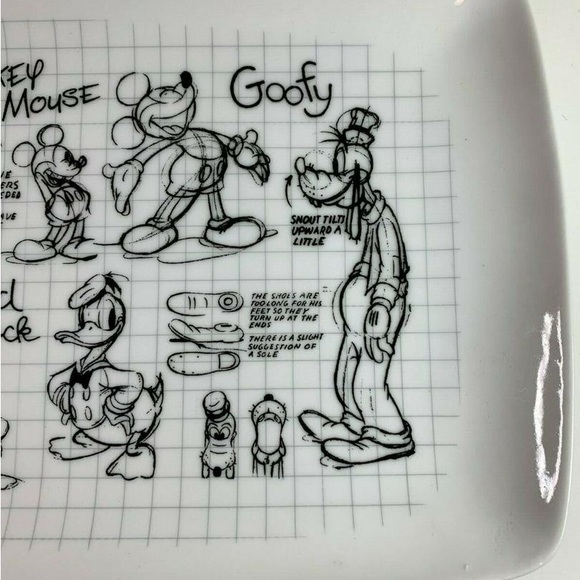 Disney Character Sketchbook Rectangular Plate - Picture 3 of 7